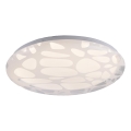 JUST LIGHT. 14009-16 - Candeeiro de tecto LED dimerizável ART PLAFO LED/20W/230V 2700-6500K Ø 38 cm branco + comando à distância