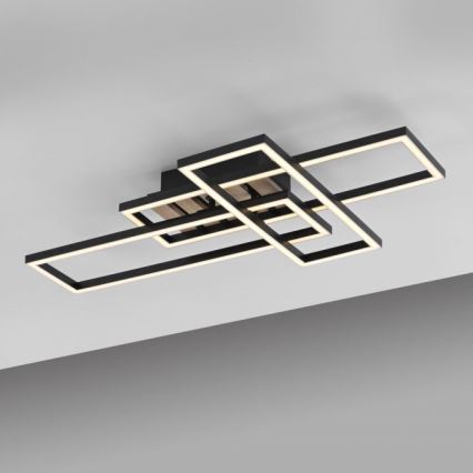 JUST LIGHT. 14051-79 - Luminária de teto LED AKUSTIKA LED/20,5W/230V carvalho/preto