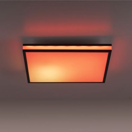 JUST LIGHT. 14110-18 - Iluminação de teto LED RGBW com regulação MARIO BLACK LED/19,5W/230V 2700-5000K + comando