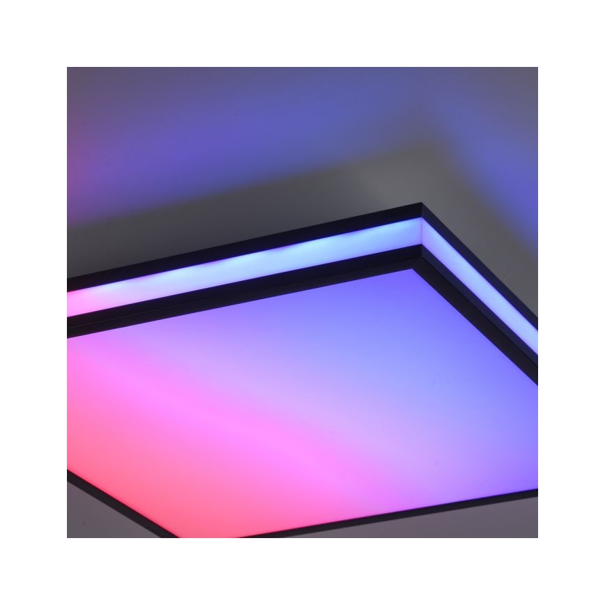 JUST LIGHT. 14110-18 - Iluminação de teto LED RGBW com regulação MARIO BLACK LED/19,5W/230V 2700-5000K + comando