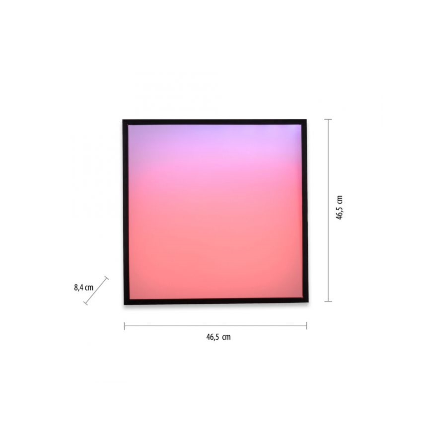 JUST LIGHT. 14110-18 - Iluminação de teto LED RGBW com regulação MARIO BLACK LED/19,5W/230V 2700-5000K + comando