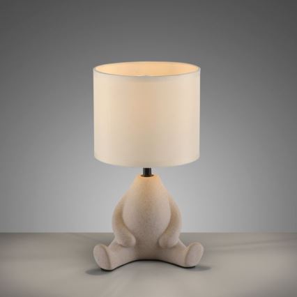 JUST LIGHT. 14190-39 - Candeeiro de mesa TED 1xE27/25W/230V bege