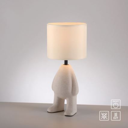 JUST LIGHT. 14191-39 - Candeeiro de mesa TED 1xE27/25W/230V bege