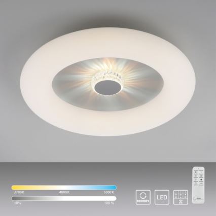 JUST LIGHT. 14383-16 - Iluminação de teto LED com regulação VERTIGO LED/26W/230V 2700-5000K branco + comando