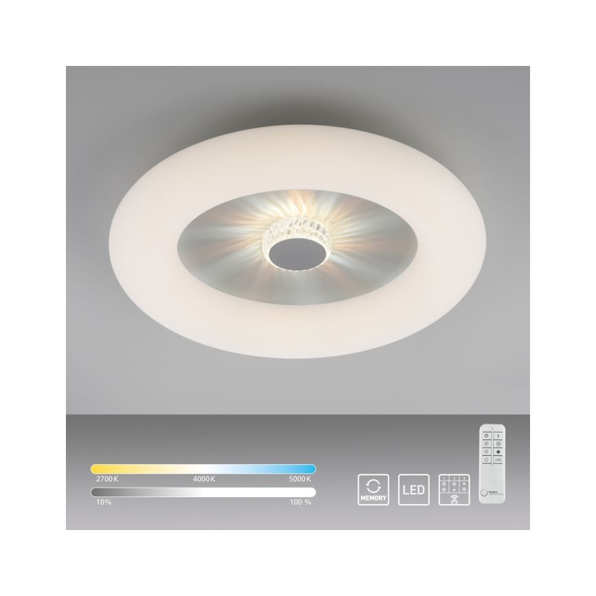 JUST LIGHT. 14383-16 - Iluminação de teto LED com regulação VERTIGO LED/26W/230V 2700-5000K branco + comando