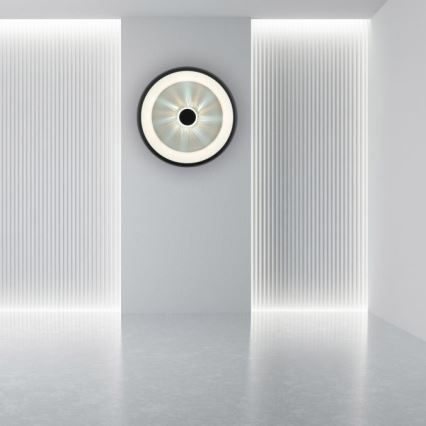 JUST LIGHT. 14384-18 - Iluminação de teto LED com regulação VERTIGO LED/29W/230V 2700-5000K preto + comando