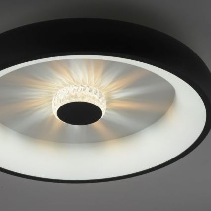 JUST LIGHT. 14384-18 - Iluminação de teto LED com regulação VERTIGO LED/29W/230V 2700-5000K preto + comando
