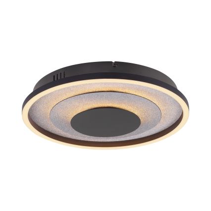 JUST LIGHT. 14409-21 - Candeeiro de tecto LED GLITTY LED/22W/230V Ø 40 cm preto