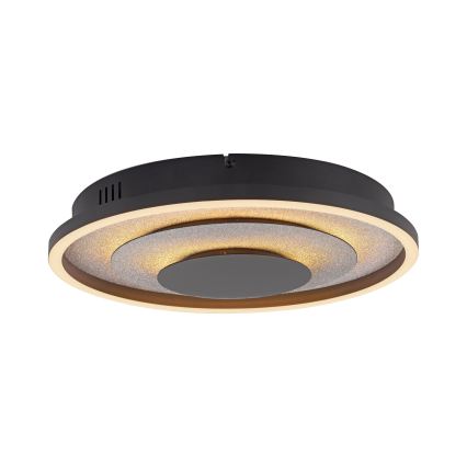 JUST LIGHT. 14409-21 - Candeeiro de tecto LED GLITTY LED/22W/230V Ø 40 cm preto