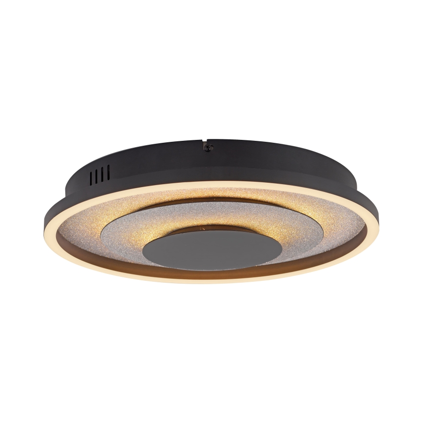 JUST LIGHT. 14409-21 - Candeeiro de tecto LED GLITTY LED/22W/230V Ø 40 cm preto