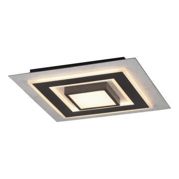 JUST LIGHT. 14439-21 - Candeeiro de tecto LED CICHIO LED/18,5W/230V + LED/9W 40x40 cm preto