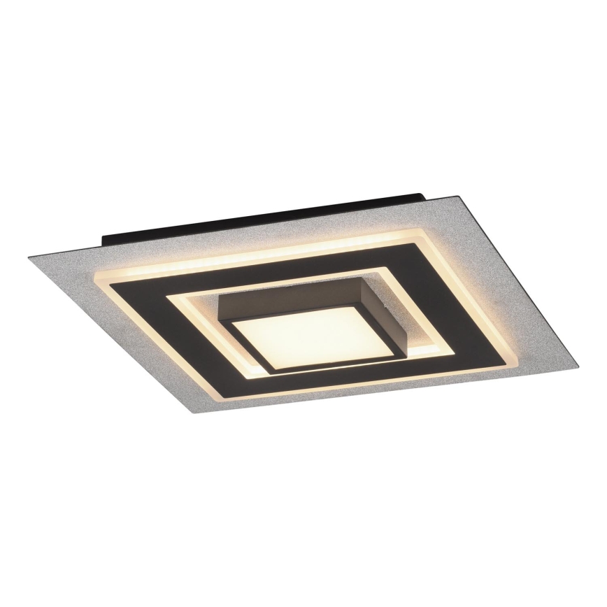 JUST LIGHT. 14439-21 - Candeeiro de tecto LED CICHIO LED/18,5W/230V + LED/9W 40x40 cm preto