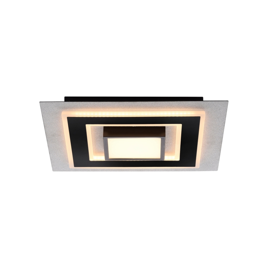 JUST LIGHT. 14439-21 - Candeeiro de tecto LED CICHIO LED/18,5W/230V + LED/9W 40x40 cm preto
