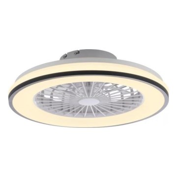 JUST LIGHT. 14447-18 - Ventilador de teto LED RGBW dimmerizável com luz LENO LED/44W/230V 3000-6500K diâmetro 48,6 cm branco + controlo remoto