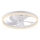 JUST LIGHT. 14624-16 - Ventilador de teto com luz LED dimerizável RITA LED/22W/230V 3000-6000K Ø 50 cm branco + comando remoto