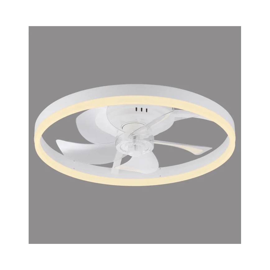 JUST LIGHT. 14624-16 - Ventilador de teto com luz LED dimerizável RITA LED/22W/230V 3000-6000K Ø 50 cm branco + comando remoto