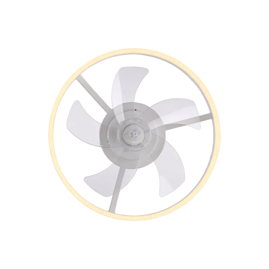 JUST LIGHT. 14624-16 - Ventilador de teto com luz LED dimerizável RITA LED/22W/230V 3000-6000K Ø 50 cm branco + comando remoto