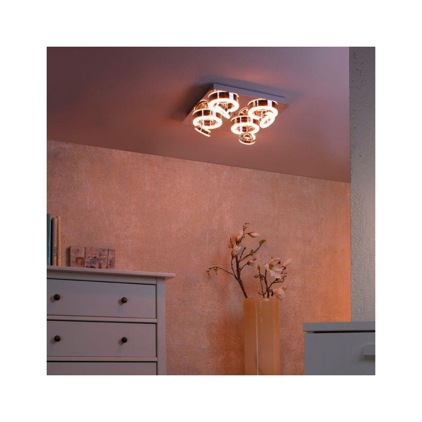 JUST LIGHT. 14662-17 - Foco LED RGBW com regulação TIM LOLASMART 4xLED/5,9/230V 2700-5000K + comando