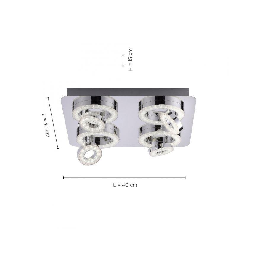JUST LIGHT. 14662-17 - Foco LED RGBW com regulação TIM LOLASMART 4xLED/5,9/230V 2700-5000K + comando