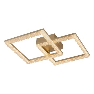 JUST LIGHT. 14732-60 - Candeeiro de tecto LED GLITRA LED/17,5W/230V 37,6x37,6 cm dourado
