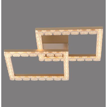 JUST LIGHT. 14732-60 - Candeeiro de tecto LED GLITRA LED/17,5W/230V 37,6x37,6 cm dourado