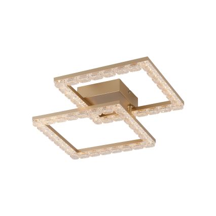 JUST LIGHT. 14732-60 - Candeeiro de tecto LED GLITRA LED/17,5W/230V 37,6x37,6 cm dourado