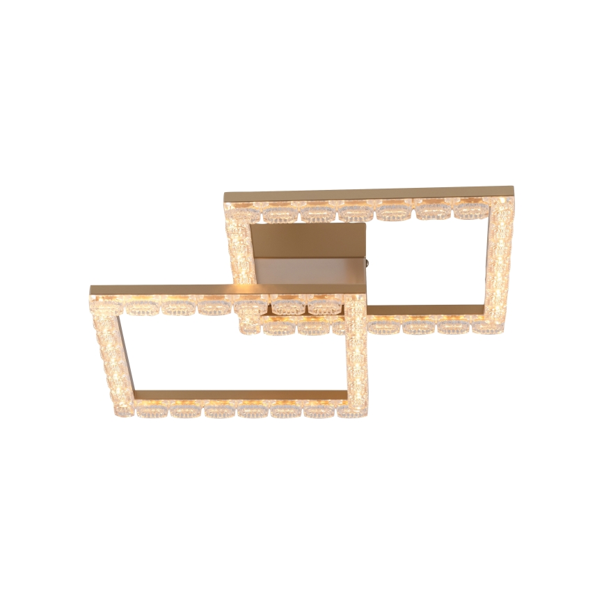 JUST LIGHT. 14732-60 - Candeeiro de tecto LED GLITRA LED/17,5W/230V 37,6x37,6 cm dourado