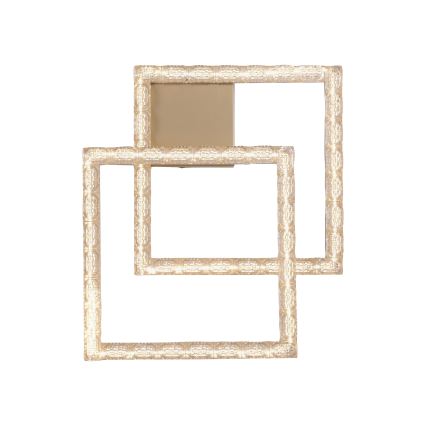 JUST LIGHT. 14732-60 - Candeeiro de tecto LED GLITRA LED/17,5W/230V 37,6x37,6 cm dourado