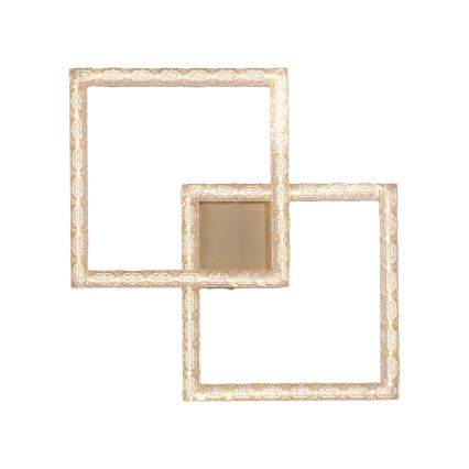 JUST LIGHT. 14732-60 - Candeeiro de tecto LED GLITRA LED/17,5W/230V 37,6x37,6 cm dourado
