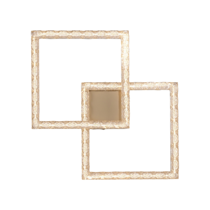 JUST LIGHT. 14732-60 - Candeeiro de tecto LED GLITRA LED/17,5W/230V 37,6x37,6 cm dourado