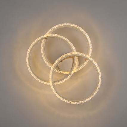 JUST LIGHT. 14734-60 - Candeeiro de tecto GLITRA LED/37W/230V Ø 50 cm dourado