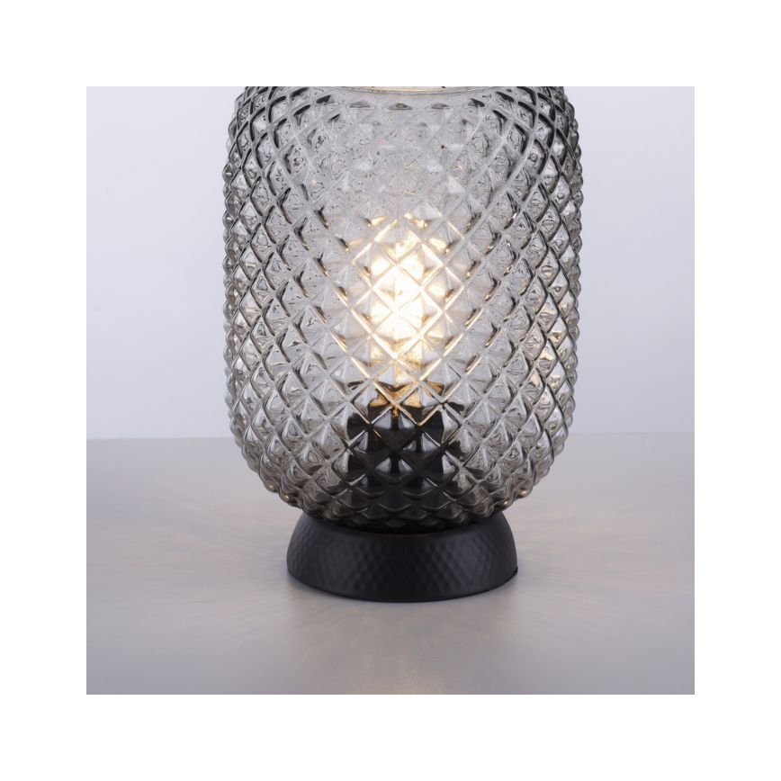 JUST LIGHT. 14906-18 - Candeeiro de mesa REISHI 1xE27/40W/230V preto