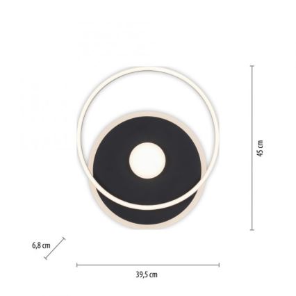 JUST LIGHT. 15046-18 - Iluminação de teto LED com regulação DOMINO LED/26,5W/230V