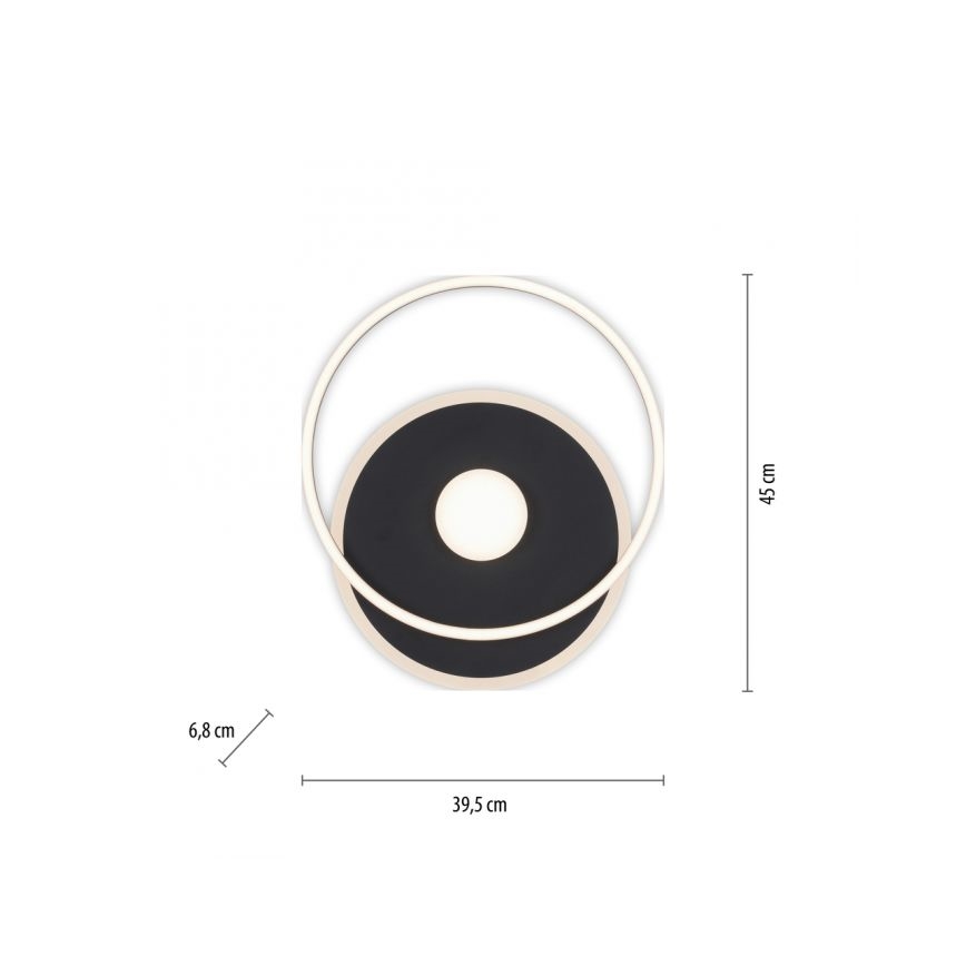 JUST LIGHT. 15046-18 - Iluminação de teto LED com regulação DOMINO LED/26,5W/230V