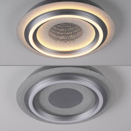 JUST LIGHT. 15089-21 - Luminária de teto LED CICHIO LED/36W/230V Ø 40 cm cromado fosco