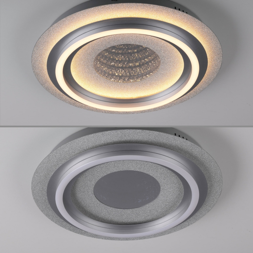 JUST LIGHT. 15089-21 - Luminária de teto LED CICHIO LED/36W/230V Ø 40 cm cromado fosco