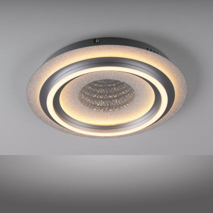 JUST LIGHT. 15089-21 - Luminária de teto LED CICHIO LED/36W/230V Ø 40 cm cromado fosco