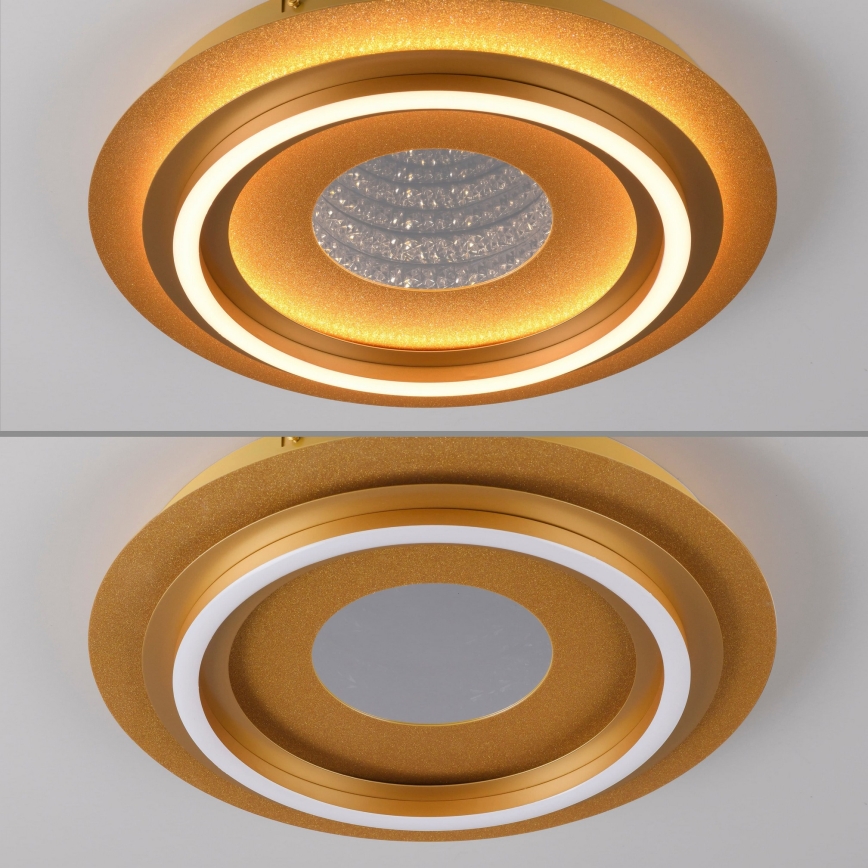 JUST LIGHT. 15089-60 - Candeeiro de tecto LED CICHIO LED/36W/230V diâm. 40 cm dourado