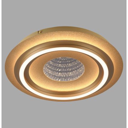 JUST LIGHT. 15089-60 - Candeeiro de tecto LED CICHIO LED/36W/230V diâm. 40 cm dourado