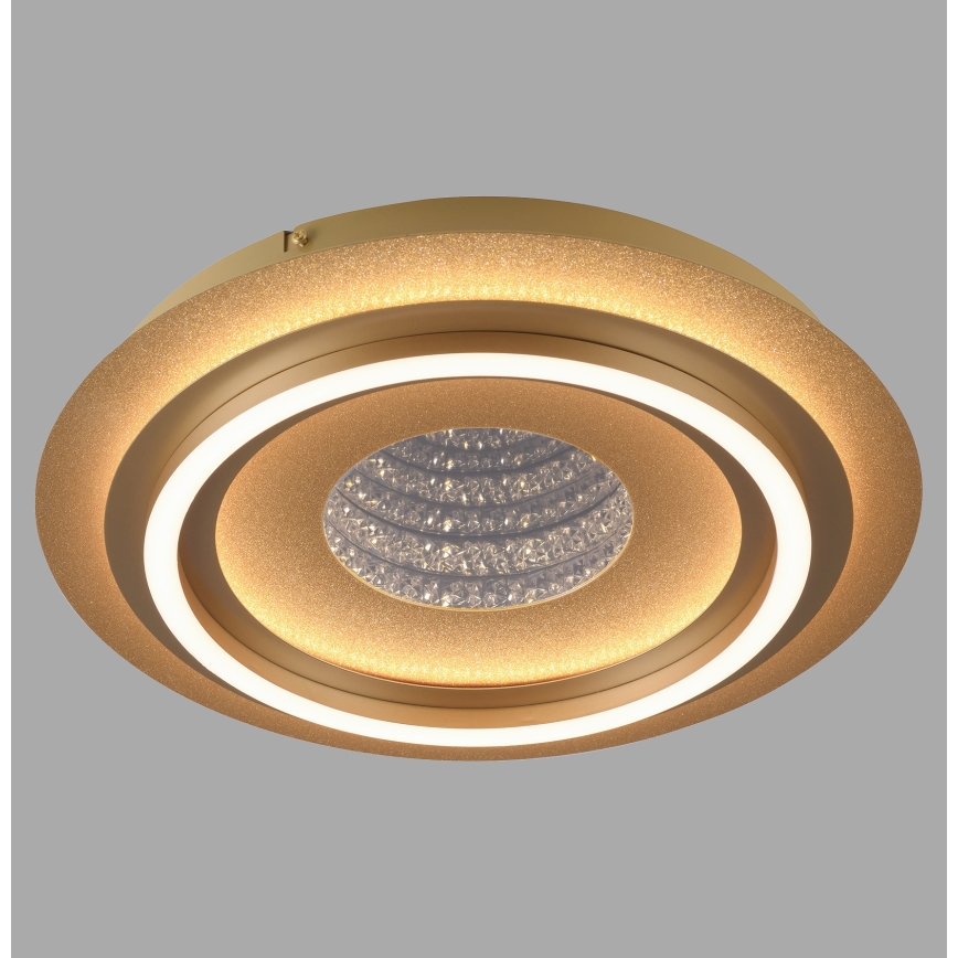 JUST LIGHT. 15089-60 - Candeeiro de tecto LED CICHIO LED/36W/230V diâm. 40 cm dourado