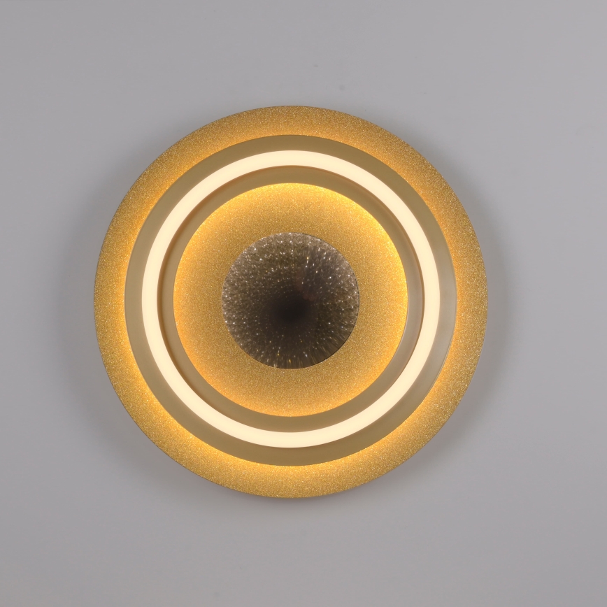 JUST LIGHT. 15089-60 - Candeeiro de tecto LED CICHIO LED/36W/230V diâm. 40 cm dourado