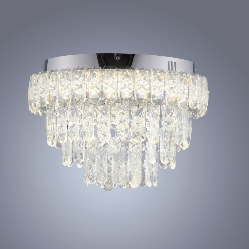 JUST LIGHT. 15092-17 - Candeeiro de teto LED KULUNKA LED/33W/230V Ø 38 cm cromado brilhante