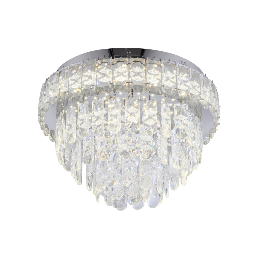 JUST LIGHT. 15092-17 - Candeeiro de teto LED KULUNKA LED/33W/230V Ø 38 cm cromado brilhante