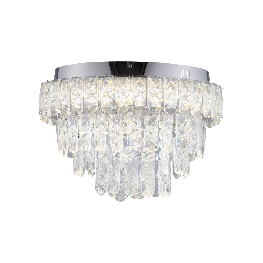 JUST LIGHT. 15092-17 - Candeeiro de teto LED KULUNKA LED/33W/230V Ø 38 cm cromado brilhante