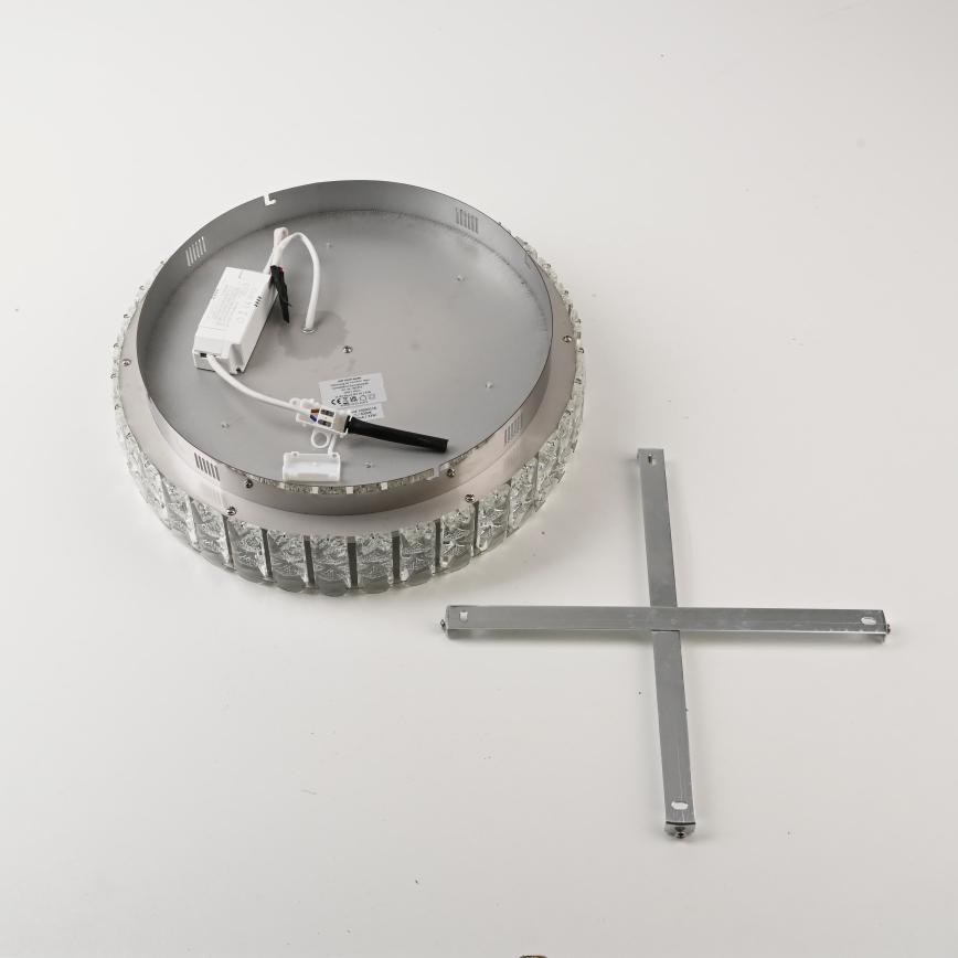 JUST LIGHT. 15092-17 - Candeeiro de teto LED KULUNKA LED/33W/230V Ø 38 cm cromado brilhante