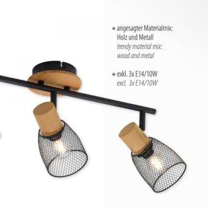 JUST LIGHT. 15193-79 - Foco TAMIS 3xE14/10W/230V