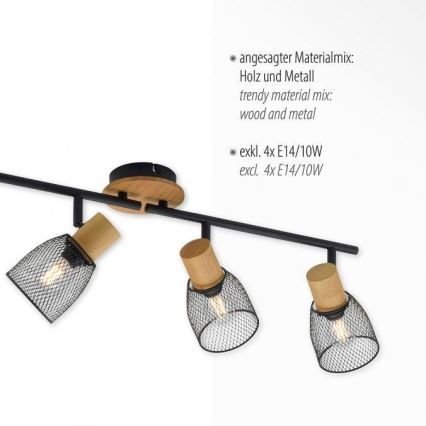 JUST LIGHT. 15194-79 - Foco TAMIS 4xE14/10W/230V