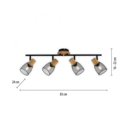 JUST LIGHT. 15194-79 - Foco TAMIS 4xE14/10W/230V