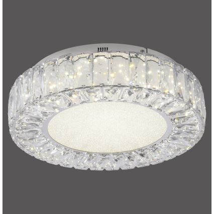 JUST LIGHT. 15221-17 - Candeeiro de teto LED KULUNKA LED/32W/230V Ø 37 cm cromado polido