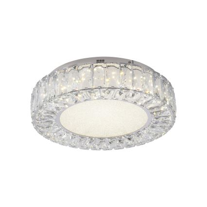 JUST LIGHT. 15221-17 - Candeeiro de teto LED KULUNKA LED/32W/230V Ø 37 cm cromado polido